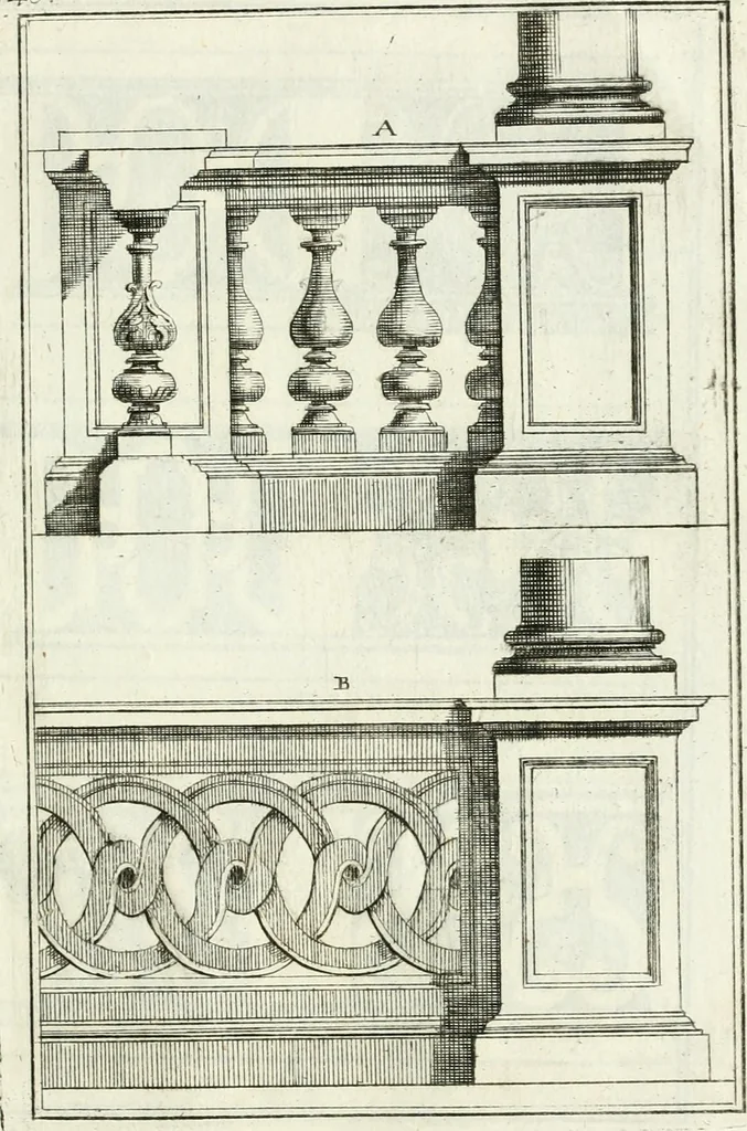 An illustration from Instituzione pratica dell' architettura civile per la decorazione de' pubblici, e privati edifici : preceduta da un articolo di geometria in pratica ad uso delli disegnatori ed artifici, 1766, leaf 298