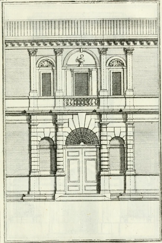 An illustration from Instituzione pratica dell' architettura civile per la decorazione de' pubblici, e privati edifici : preceduta da un articolo di geometria in pratica ad uso delli disegnatori ed artifici, 1766, leaf 306