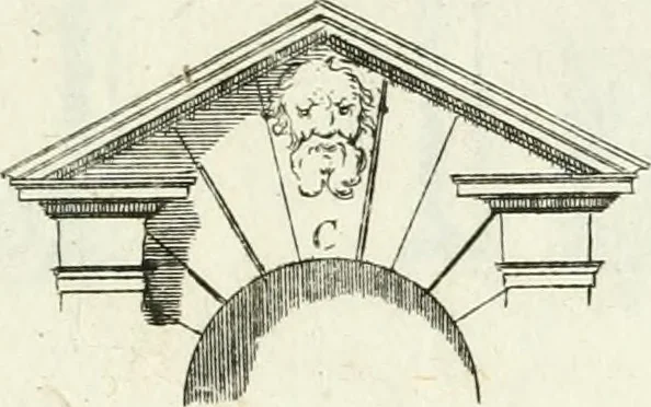 An illustration from Instituzione pratica dell' architettura civile per la decorazione de' pubblici, e privati edifici : preceduta da un articolo di geometria in pratica ad uso delli disegnatori ed artifici, 1766, leaf 324