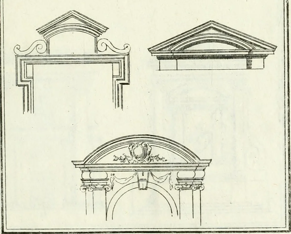 An illustration from Instituzione pratica dell' architettura civile per la decorazione de' pubblici, e privati edifici : preceduta da un articolo di geometria in pratica ad uso delli disegnatori ed artifici, 1766, leaf 324