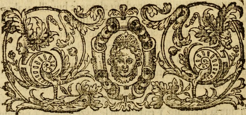 An illustration from Institvción de la religión cristiana, 1597, leaf 1043