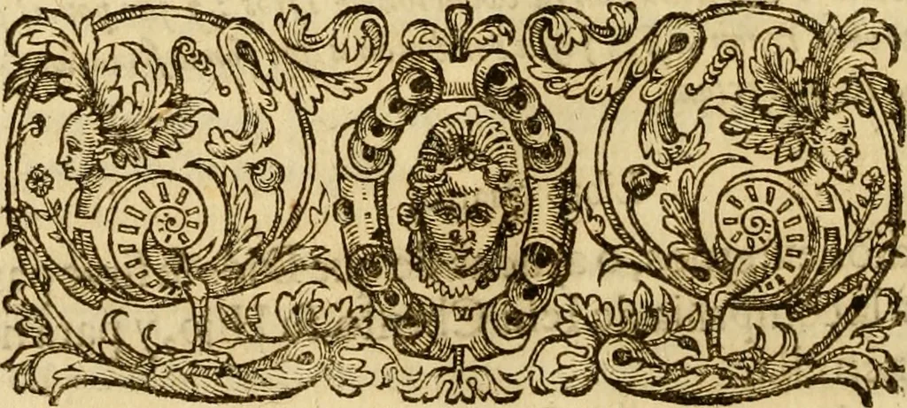 An illustration from Institvción de la religión cristiana, 1597, leaf 1047