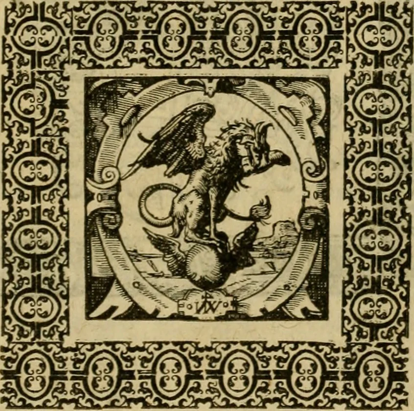 An illustration from Institvtionvm imperialivm analyseis, seu, Resolvtiones novae, propter tyrones iuris ciuilis scientiae schematismois delineatae, 1575, leaf 6
