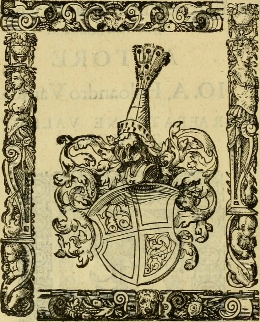 An illustration from Institvtionvm imperialivm analyseis, seu, Resolvtiones novae, propter tyrones iuris ciuilis scientiae schematismois delineatae, 1575, leaf 7