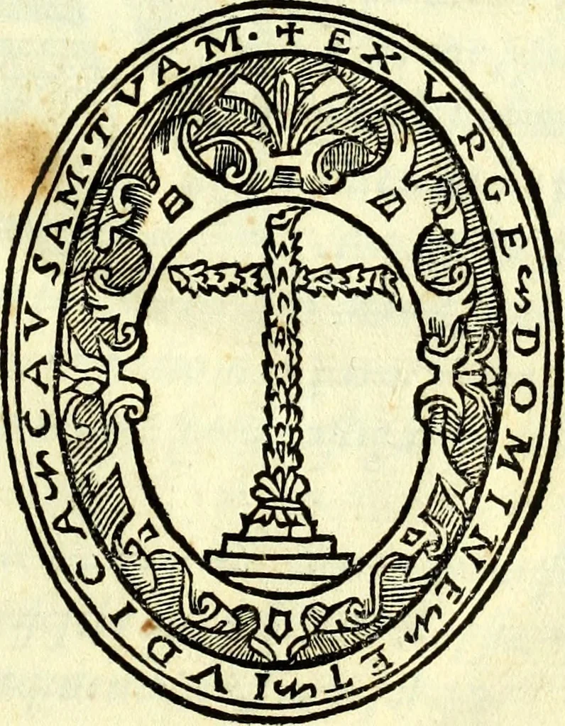 An illustration from Instruciones del Santo Oficio de la Inquisicion, sumariamente, antignas y nueuas, 1627, leaf 2