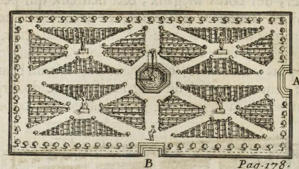 An illustration from Instruction pour les jardins fruitiers et potagers : avec un traité des orangers, suivy de quelques réflexions sur l'agriculture, 1690, leaf 210