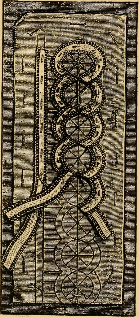 An illustration from Instructions for lace making .., 1878, leaf 21
