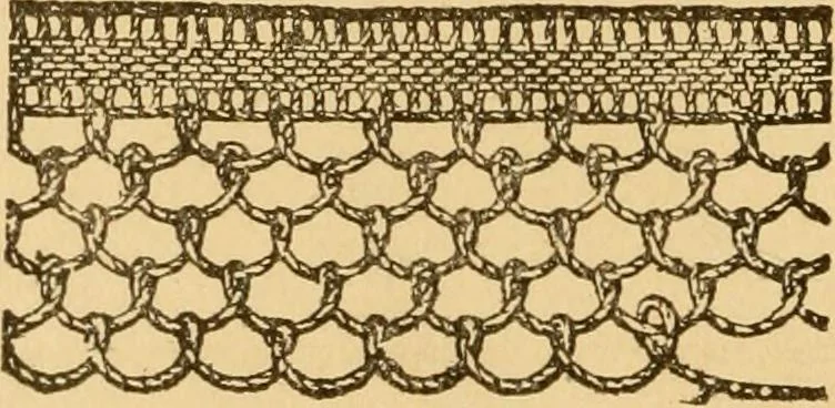 An illustration from Instructions for lace making .., 1878, leaf 23