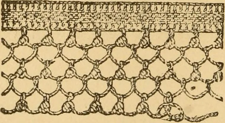 An illustration from Instructions for lace making .., 1878, leaf 23