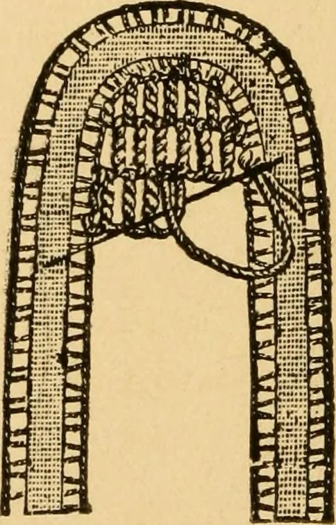 An illustration from Instructions for lace making .., 1878, leaf 25