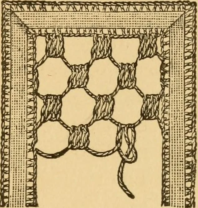 An illustration from Instructions for lace making .., 1878, leaf 26