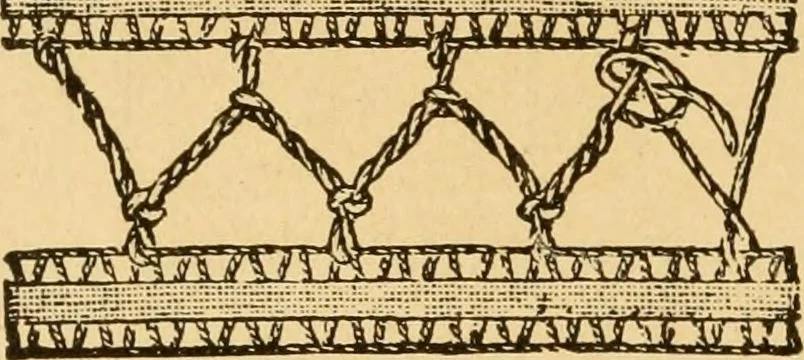 An illustration from Instructions for lace making .., 1878, leaf 27