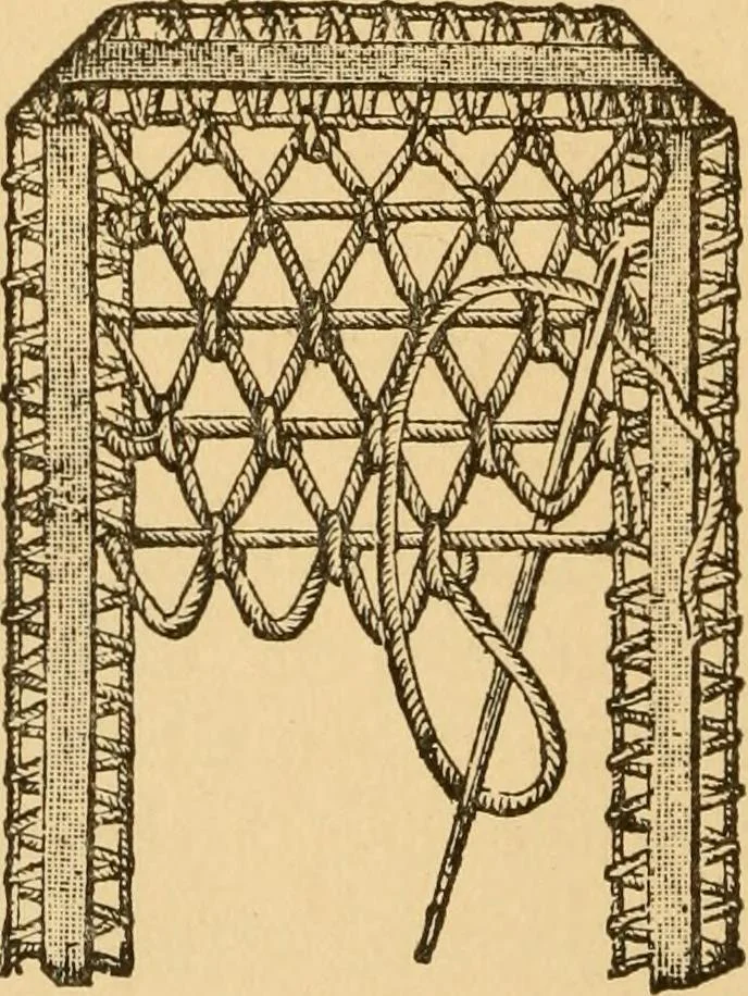 An illustration from Instructions for lace making .., 1878, leaf 29