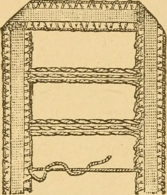An illustration from Instructions for lace making .., 1878, leaf 34