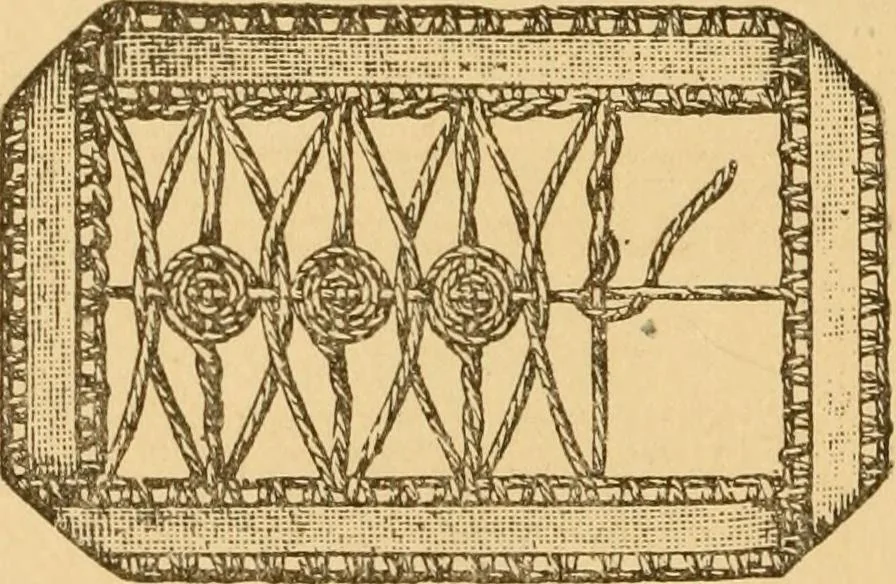 An illustration from Instructions for lace making .., 1878, leaf 37