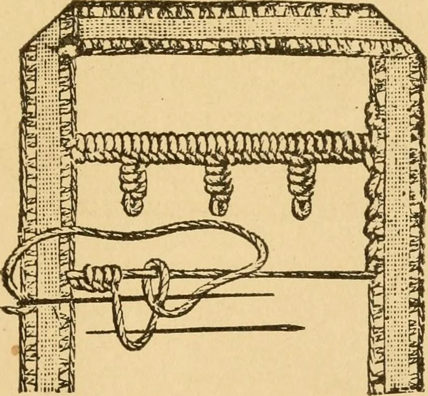 An illustration from Instructions for lace making .., 1878, leaf 38
