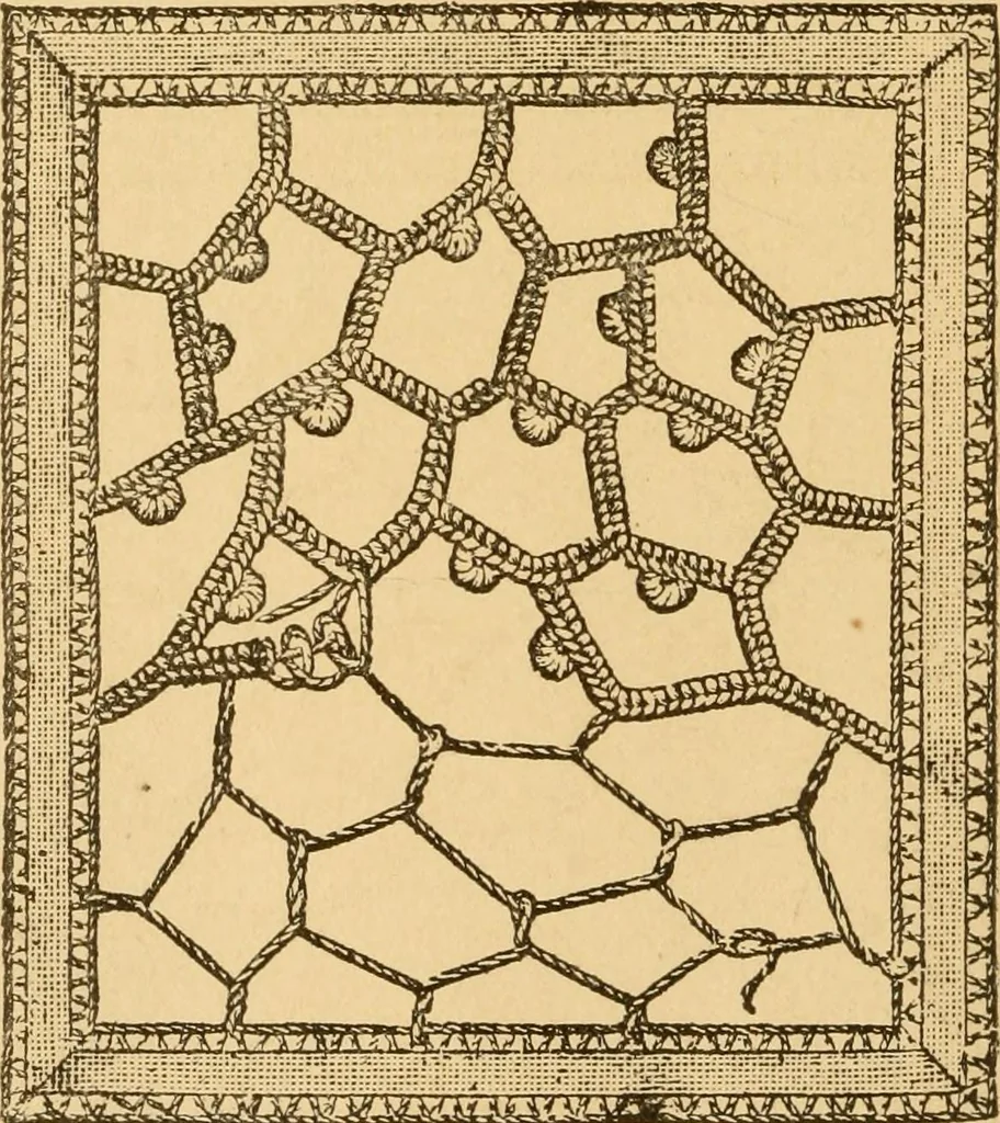 An illustration from Instructions for lace making .., 1878, leaf 39