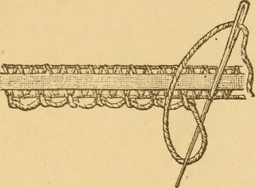 An illustration from Instructions for lace making .., 1878, leaf 42