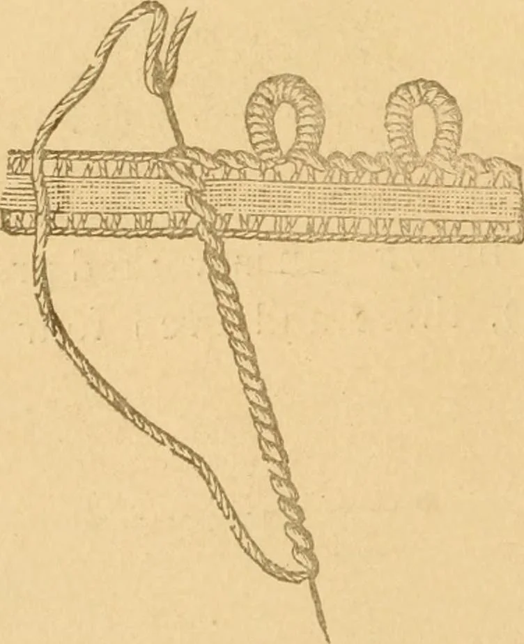 An illustration from Instructions for lace making .., 1878, leaf 43