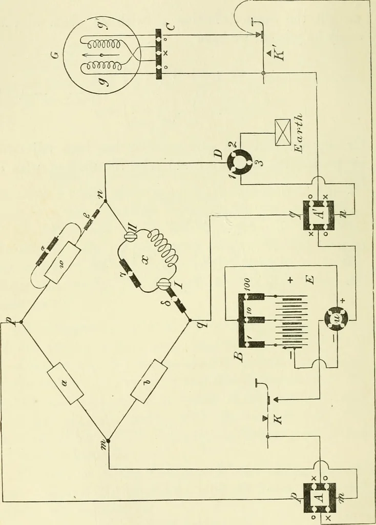 An illustration from Instructions for testing telegraph lines and the technical arrangements of offices, 1878, leaf 41