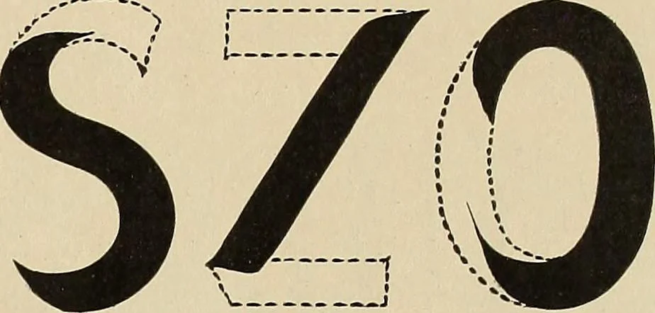 An illustration from Instructions on modern show writing; practical instructions on show card writing with the brush and pen--covering all the modern methods in the elementary rudiments of this art, 1913, leaf 18