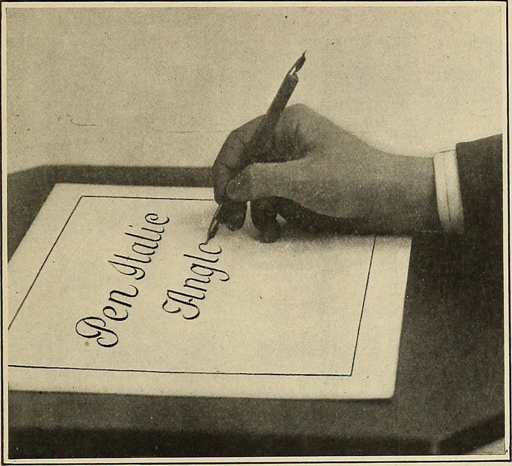 An illustration from Instructions on modern show writing; practical instructions on show card writing with the brush and pen--covering all the modern methods in the elementary rudiments of this art, 1913, leaf 22