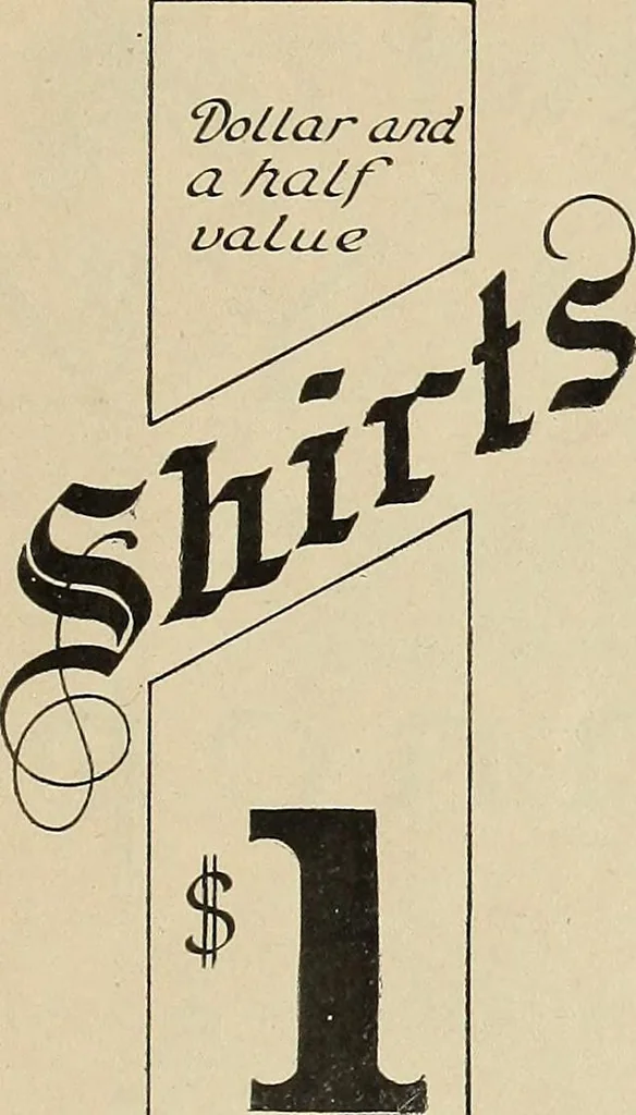 An illustration from Instructions on modern show writing; practical instructions on show card writing with the brush and pen--covering all the modern methods in the elementary rudiments of this art, 1913, leaf 32