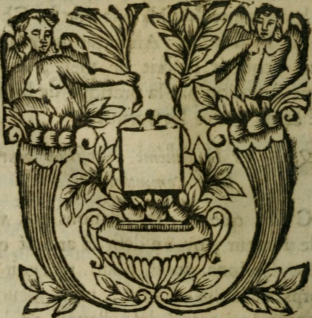 An illustration from Instrvctions chrestiennes et theologiqves; ov, Toute la doctrine de l'eucharistie est en peu de mots clairement expliquée. Auec trois pratiques tirées de diuers autheurs, l'vne pour bien communier, l'autre pour bien ouïr la messe, & la derniere pour bien visiter la s. Sacrement de l'autel. Par l'ordre de Messire Anne de Mvrviel, 1646, leaf 145