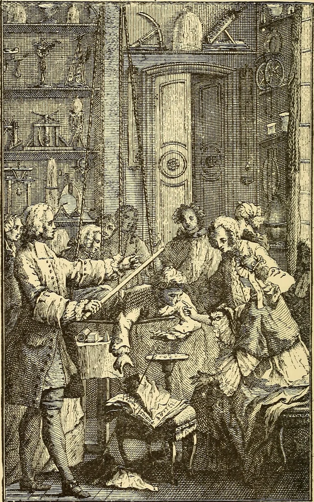 An illustration from The intellectual rise in electricity; a history, 1895, leaf 527