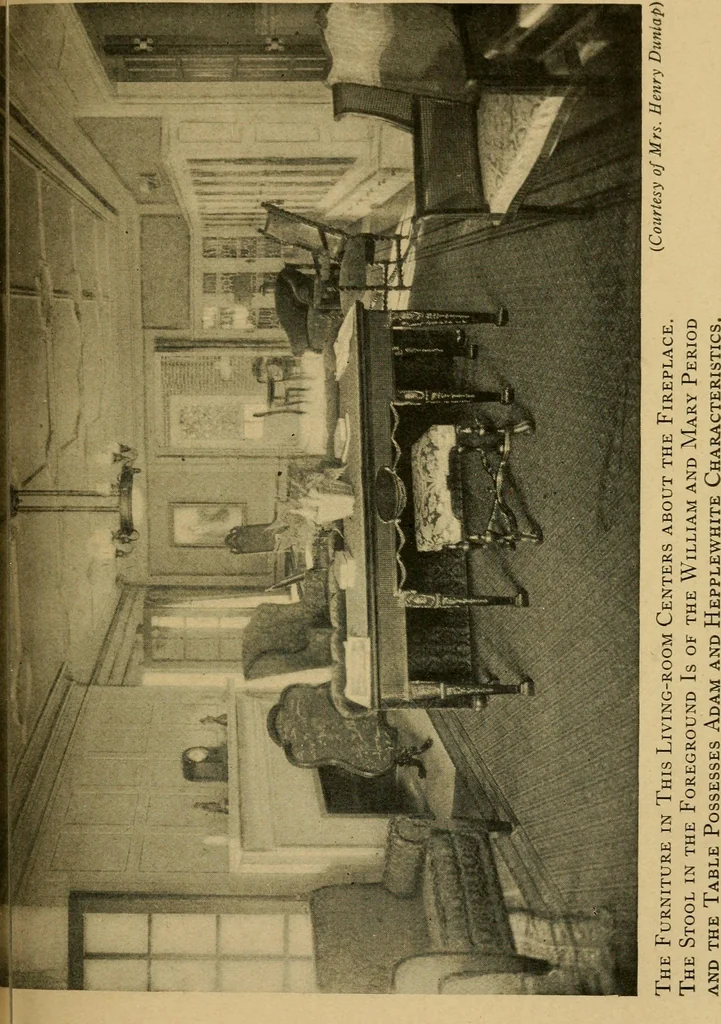 An illustration from Interior decoration for the small home, 1917, leaf 130