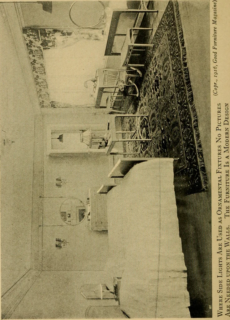 An illustration from Interior decoration for the small home, 1917, leaf 183