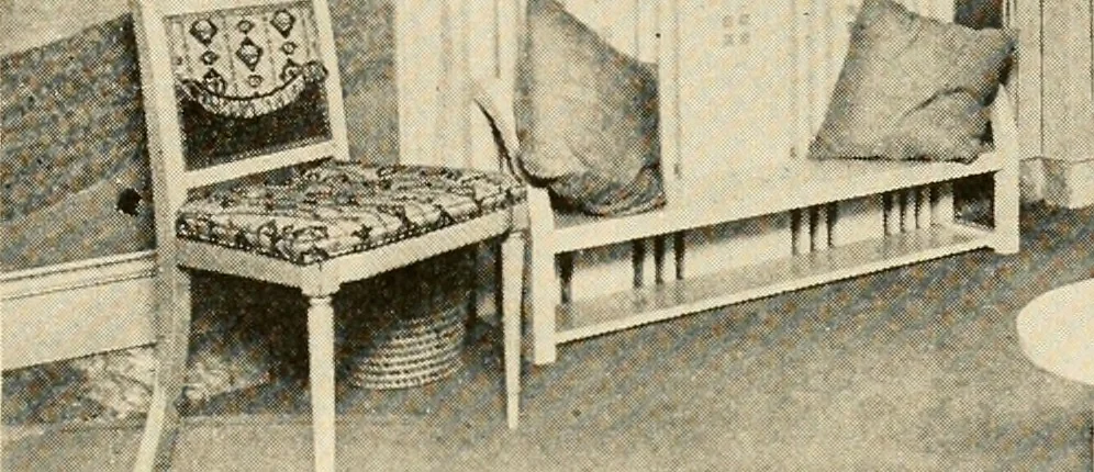 An illustration from Interiors beautiful and the decoration of the home, 1922, leaf 110