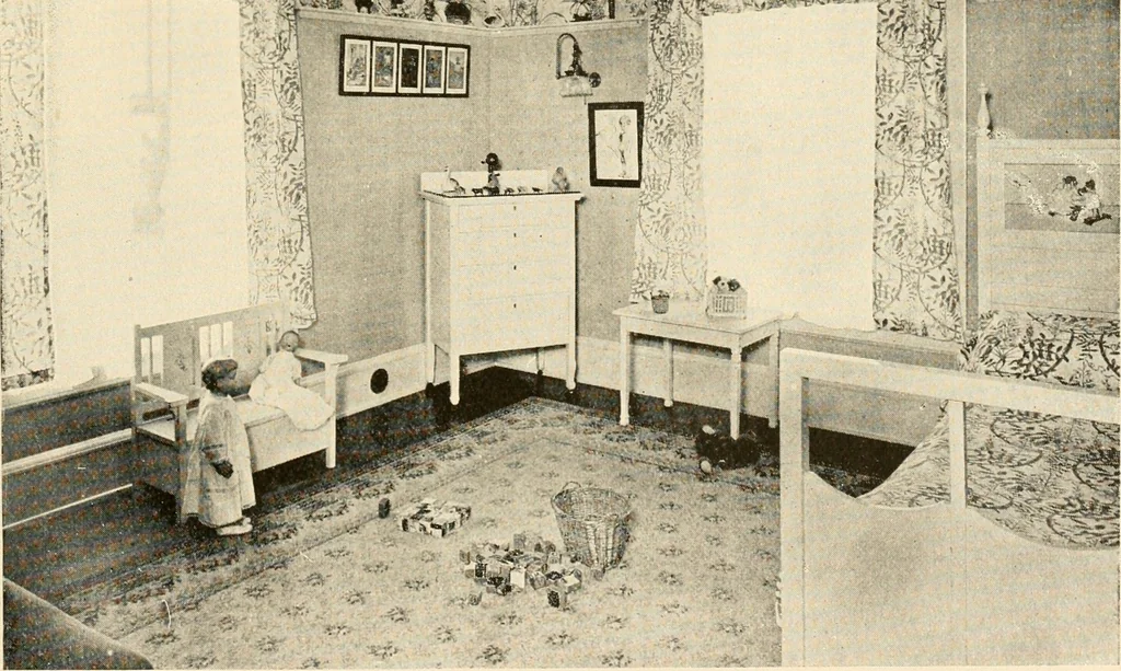 An illustration from Interiors beautiful and the decoration of the home, 1922, leaf 110