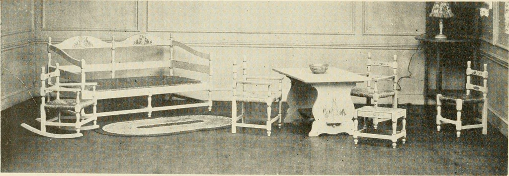 An illustration from Interiors beautiful and the decoration of the home, 1922, leaf 111