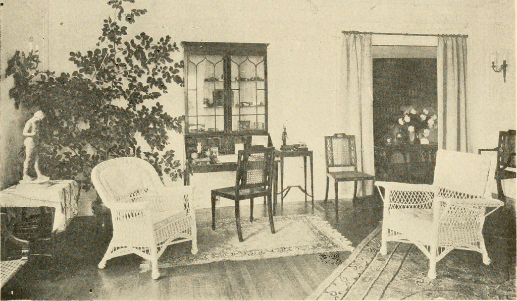 An illustration from Interiors beautiful and the decoration of the home, 1922, leaf 114