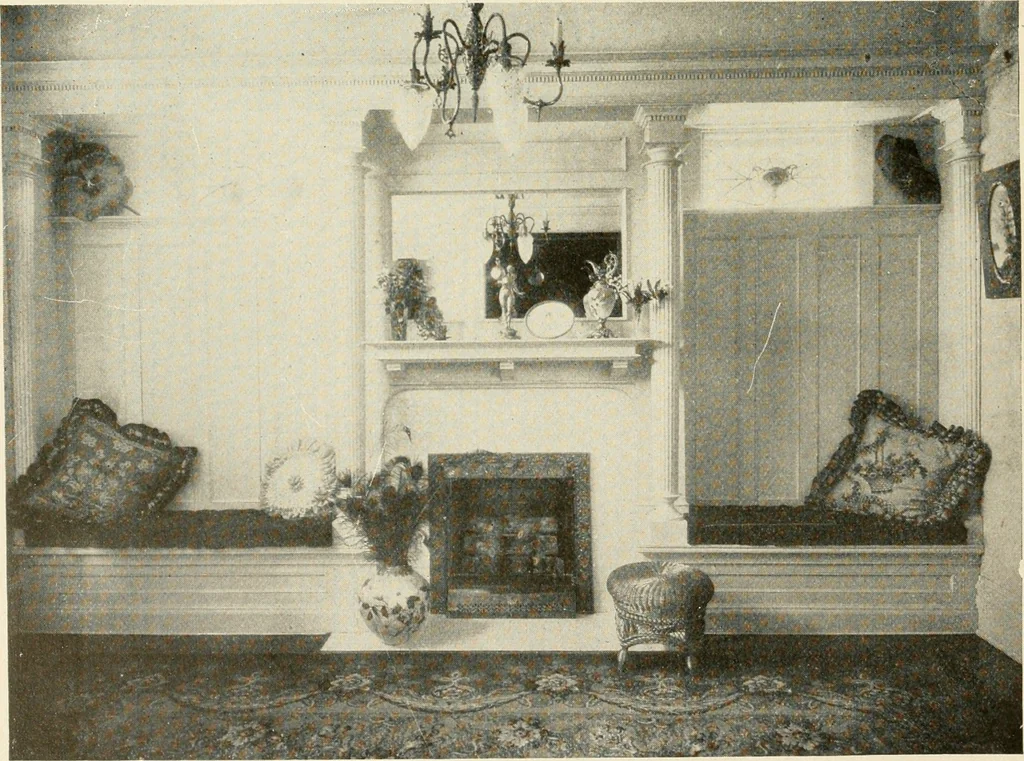 An illustration from Interiors beautiful and the decoration of the home, 1922, leaf 119