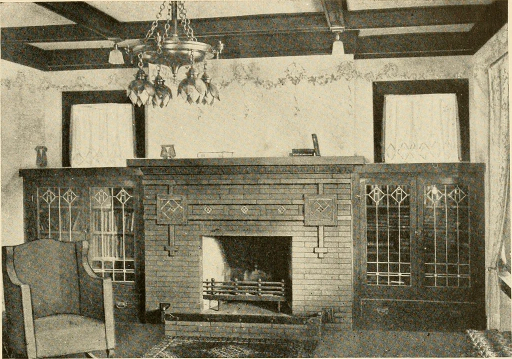 An illustration from Interiors beautiful and the decoration of the home, 1922, leaf 122