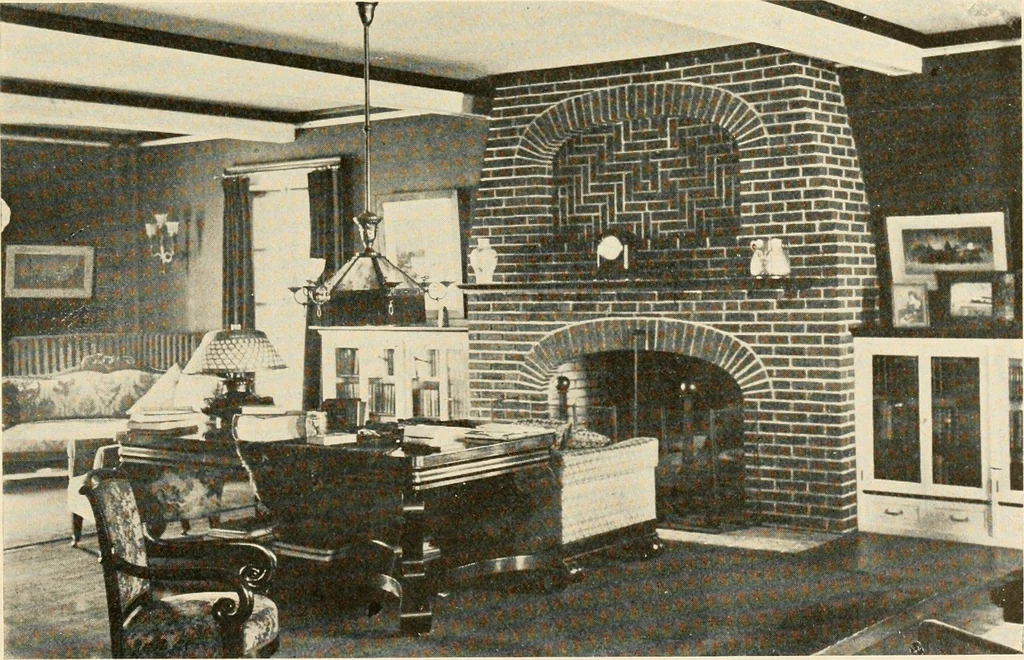 An illustration from Interiors beautiful and the decoration of the home, 1922, leaf 122