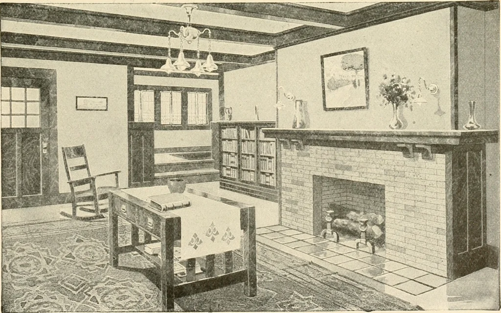 An illustration from Interiors beautiful and the decoration of the home, 1922, leaf 124