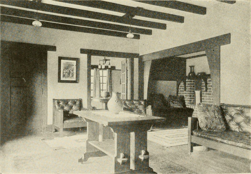 An illustration from Interiors beautiful and the decoration of the home, 1922, leaf 125