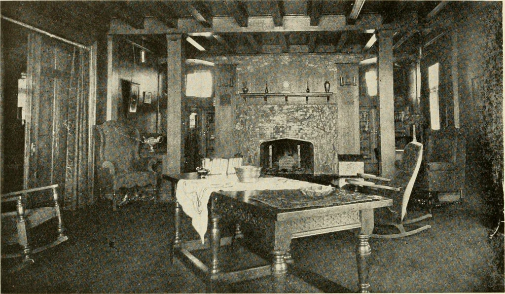 An illustration from Interiors beautiful and the decoration of the home, 1922, leaf 127