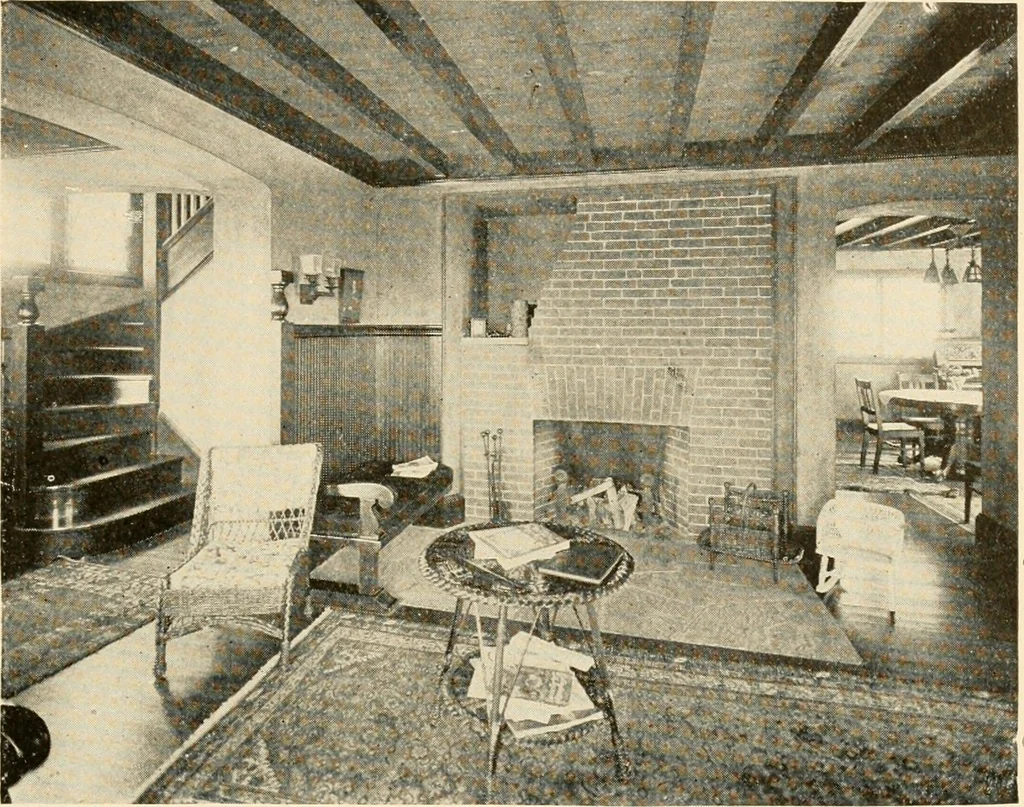 An illustration from Interiors beautiful and the decoration of the home, 1922, leaf 128