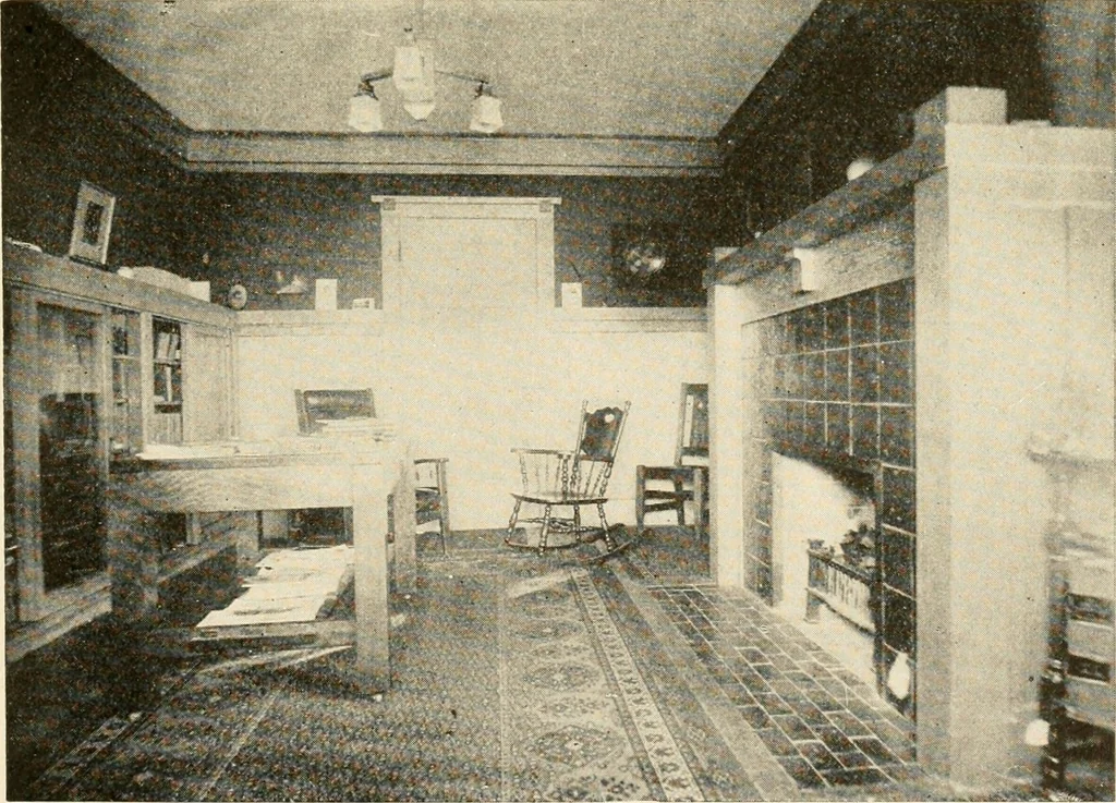 An illustration from Interiors beautiful and the decoration of the home, 1922, leaf 128