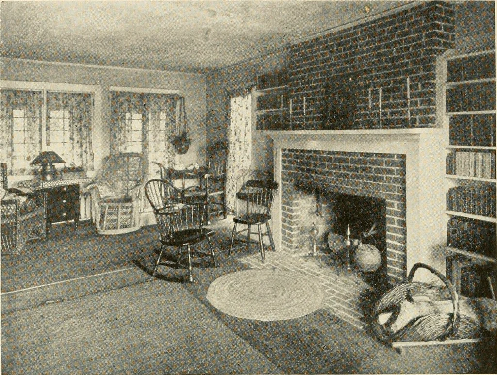 An illustration from Interiors beautiful and the decoration of the home, 1922, leaf 129