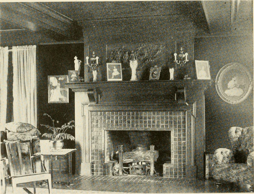 An illustration from Interiors beautiful and the decoration of the home, 1922, leaf 129