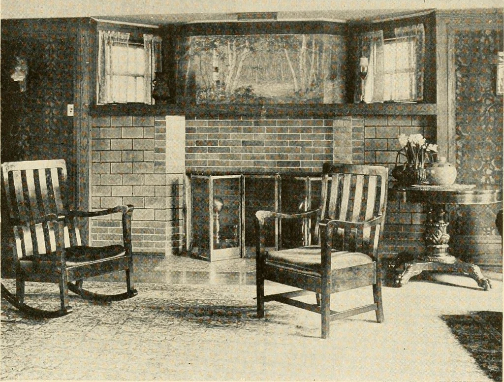 An illustration from Interiors beautiful and the decoration of the home, 1922, leaf 130