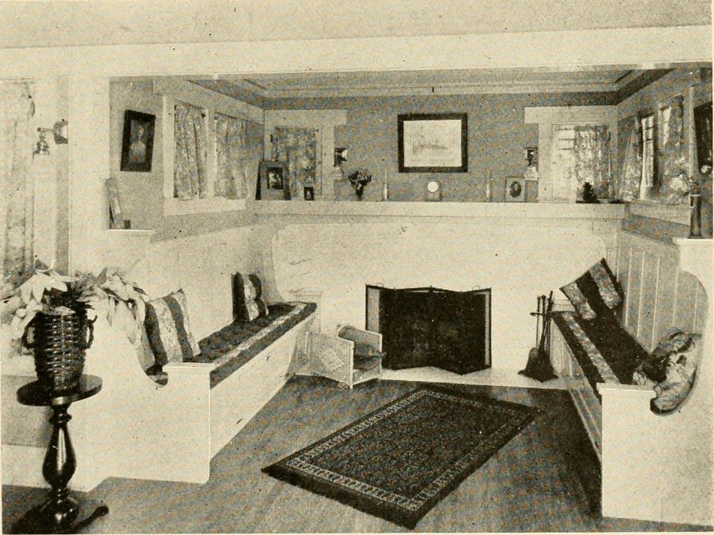 An illustration from Interiors beautiful and the decoration of the home, 1922, leaf 132