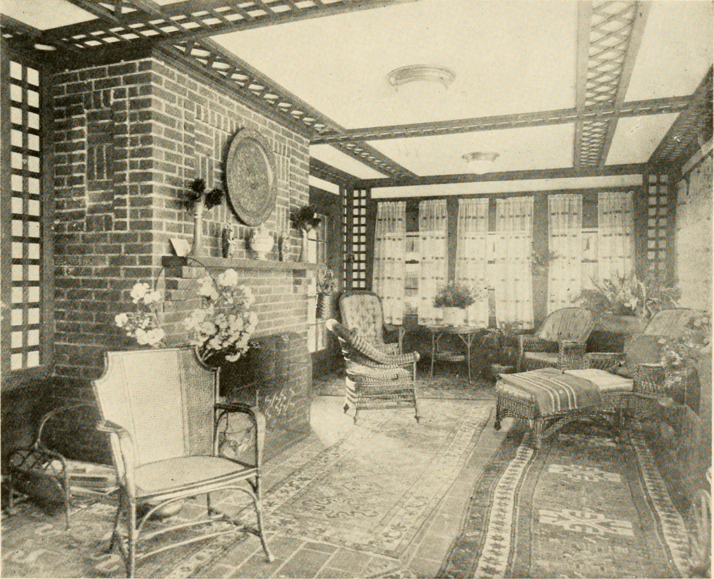An illustration from Interiors beautiful and the decoration of the home, 1922, leaf 146