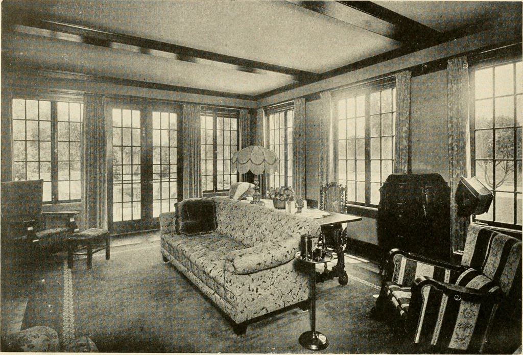 An illustration from Interiors beautiful and the decoration of the home, 1922, leaf 155