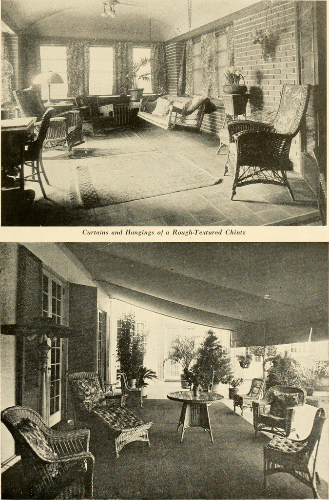An illustration from Interiors beautiful and the decoration of the home, 1922, leaf 156